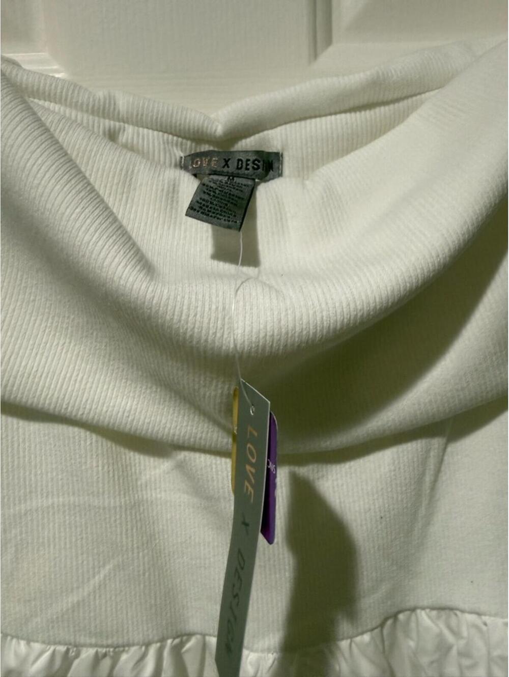 “Monet” off the shoulder white maxi dress - w/ pockets (medium) Love By Design - Picture 6 of 6